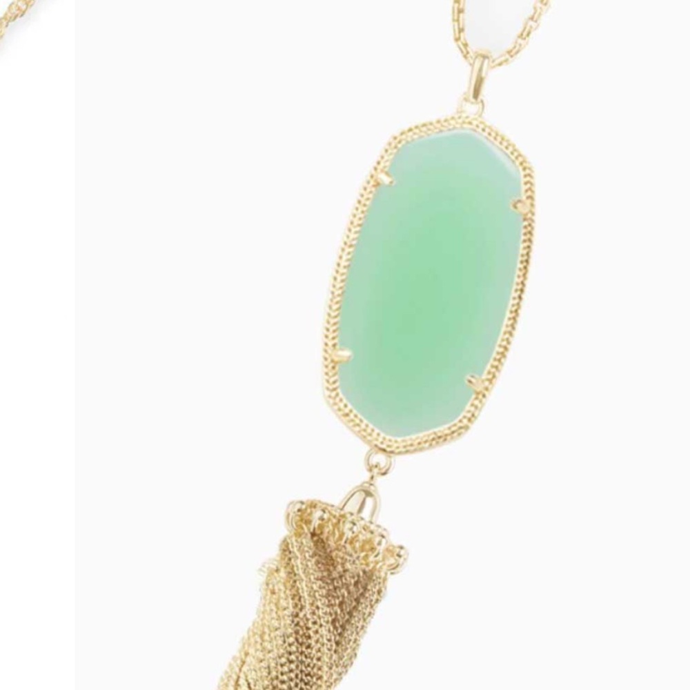 Kendra Scott Gold Teal Necklace